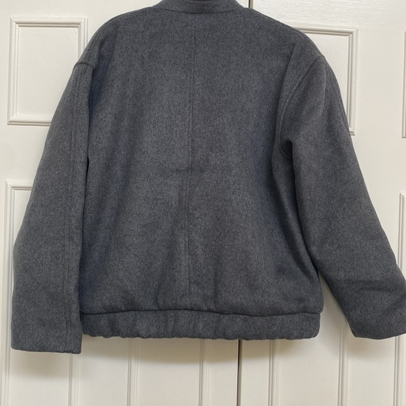 NWT Abercrombie & Fitch Wool Blend Bomber Jacket - Picture 5 of 6